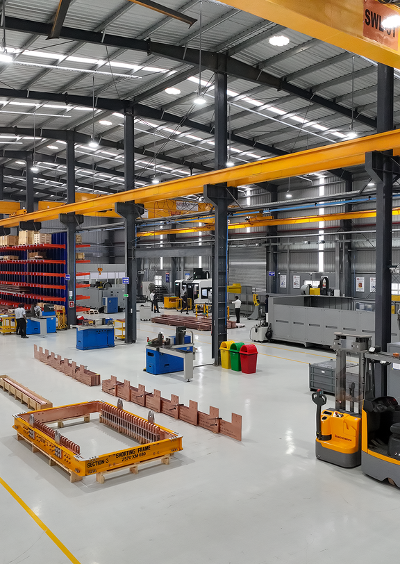 Completed a large infrastructure and machine equipment - India